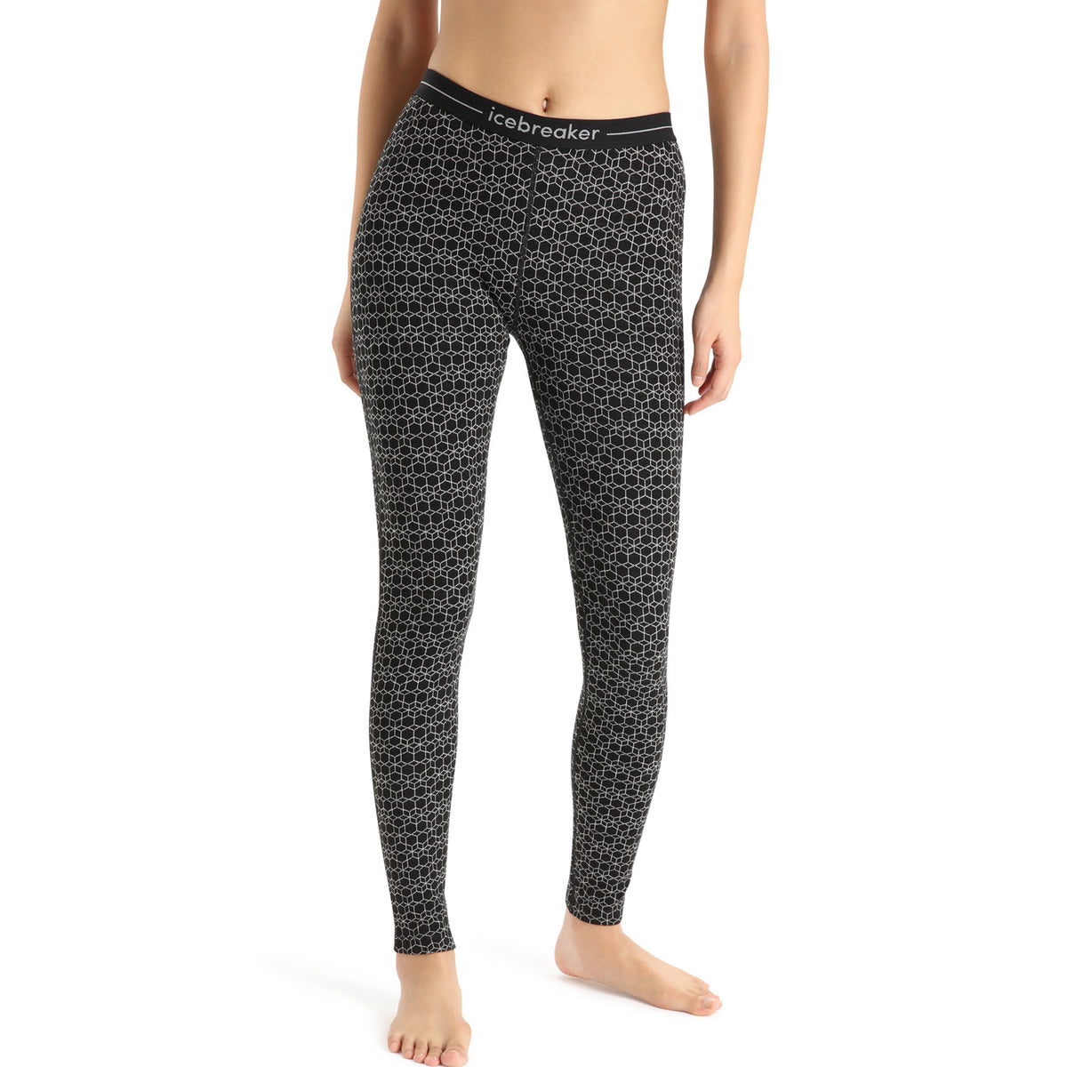 Icebreaker 250 Vertex Leggings - Women's Black/Snow/J