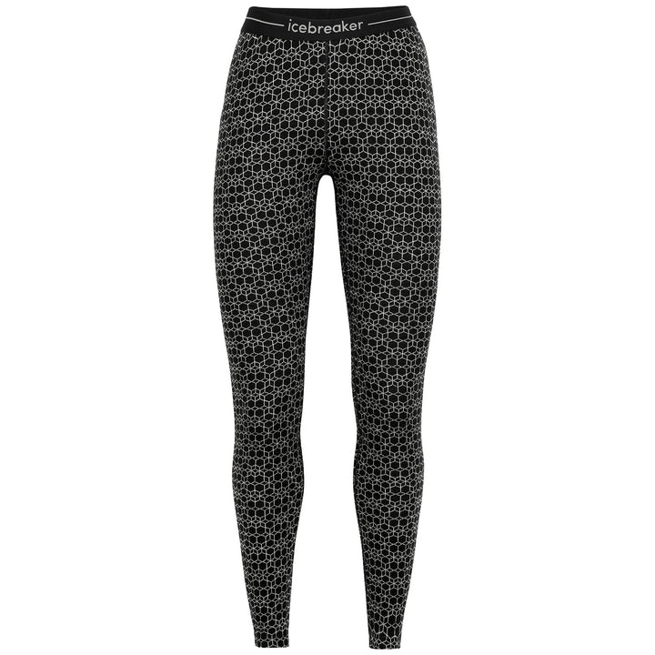 Icebreaker 250 Vertex Leggings - Women's Black/Snow/J