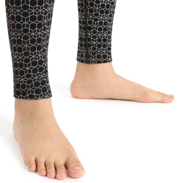 Icebreaker 250 Vertex Leggings - Women's Black/Snow/J