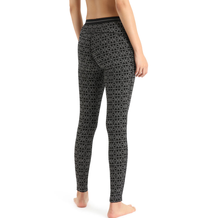 Icebreaker 250 Vertex Leggings - Women's Black/Snow/J