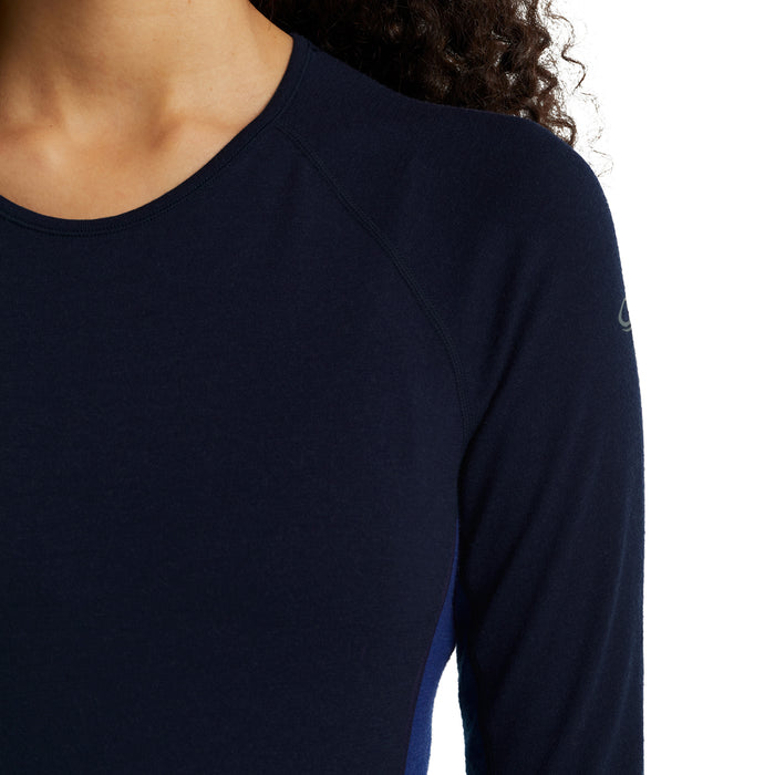 Icebreaker 260 Zone Long-Sleeve Top - Women's Midnight Navy/Royal Navy