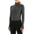 Icebreaker 260 ZoneKnit Long-Sleeve Half Zip Top - Women's Jet Heather/Black/Metro Heather/CB