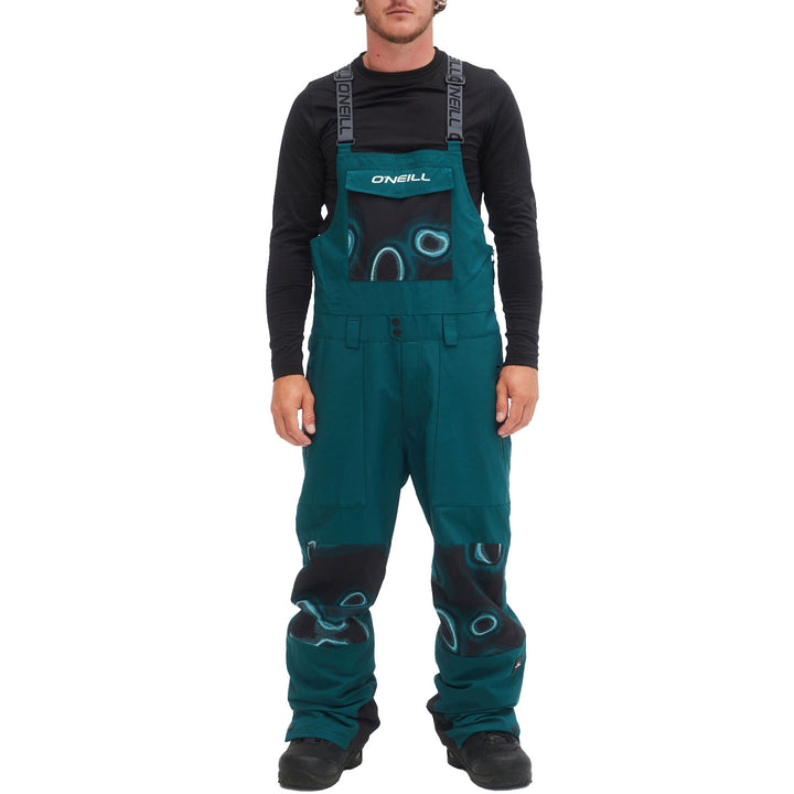 O'Neill Shred Bib Pants - Men's Deep Teal Colour Block