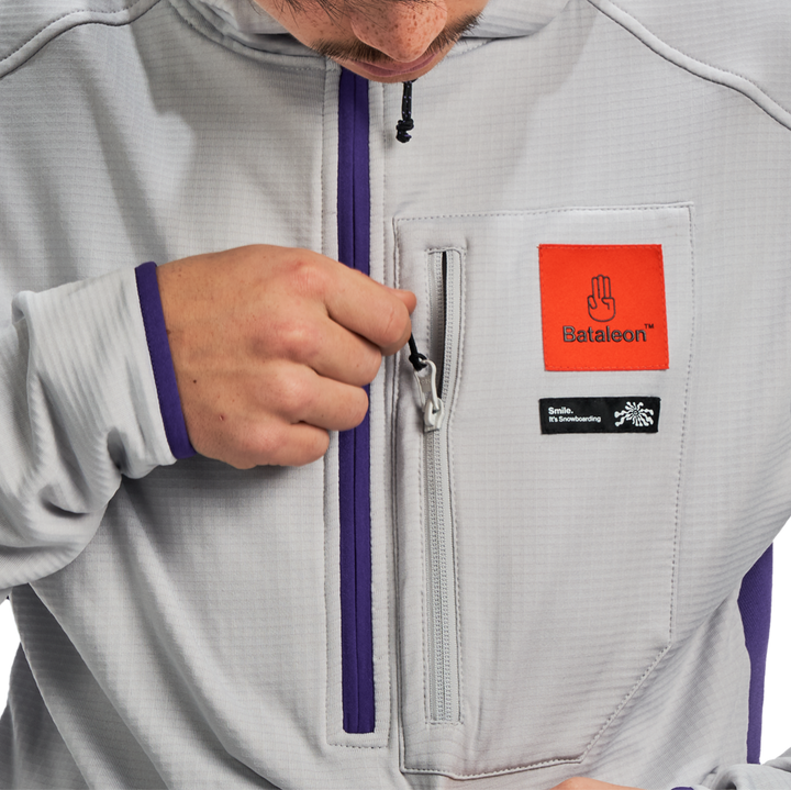 Bataleon Base Hoodie - Men's Lunar Rock