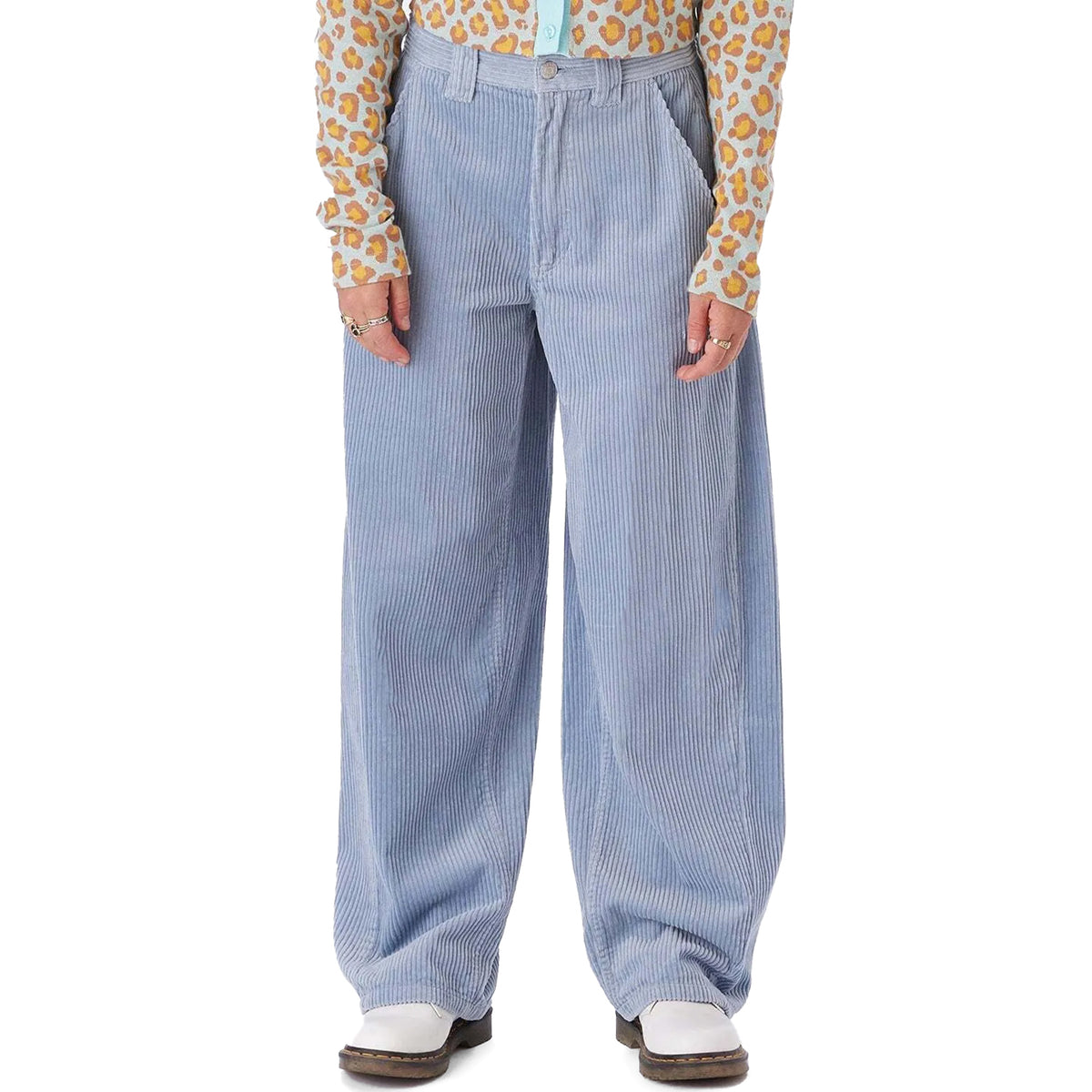 Obey Clothing Luna Baggy Cord Pants - Women's Seal Ice