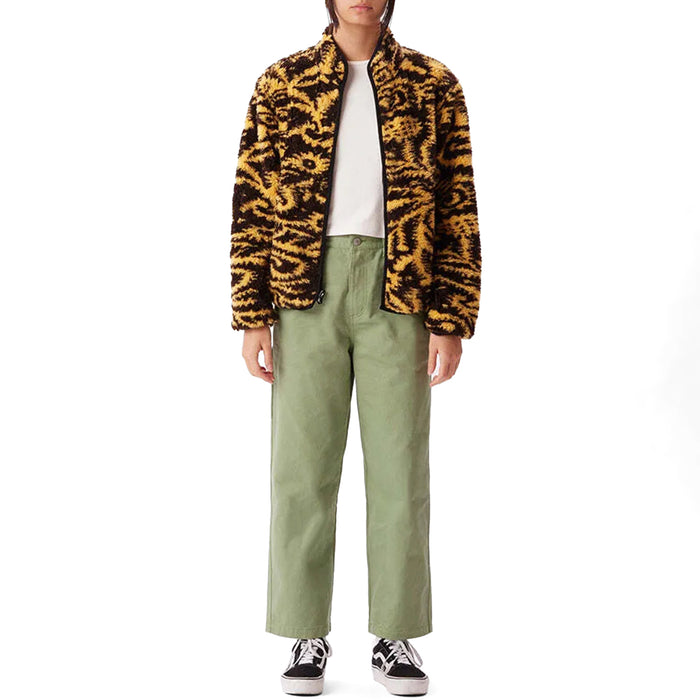 Obey Clothing Aiden Sherpa Jacket - Women's Golden Harvest Multi