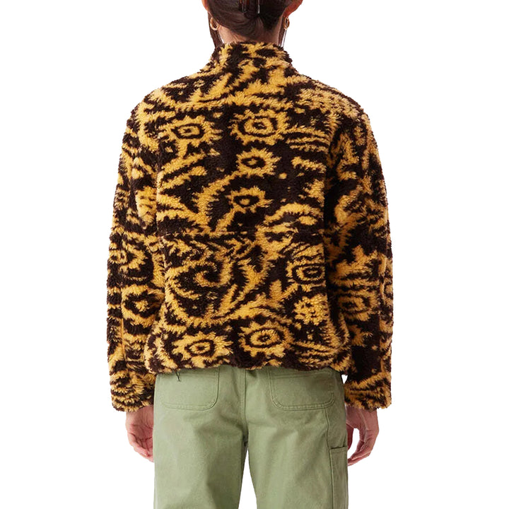 Obey Clothing Aiden Sherpa Jacket - Women's Golden Harvest Multi