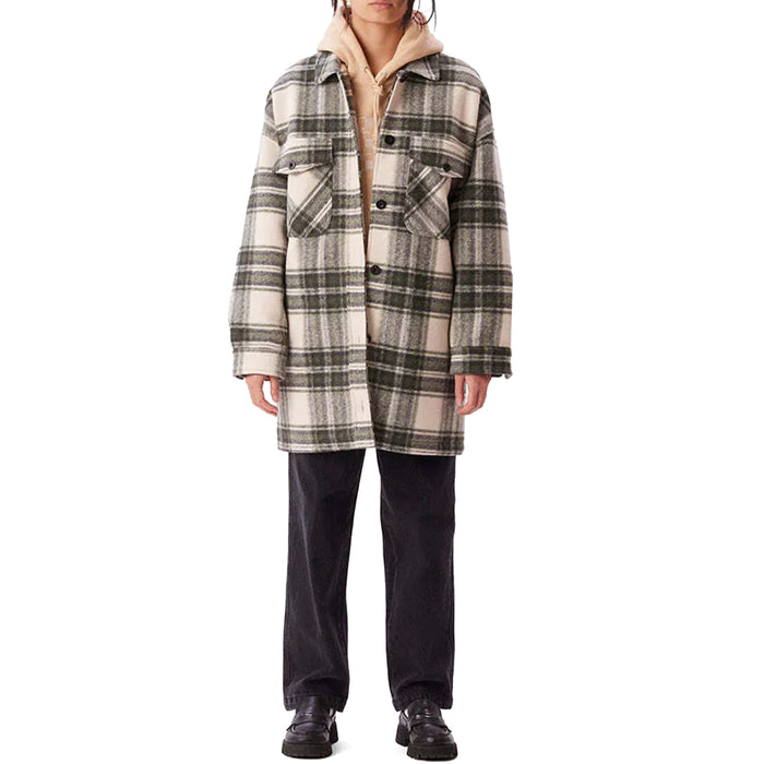 Obey Clothing Taylor Shirt Jacket - Women's Cream Plaid