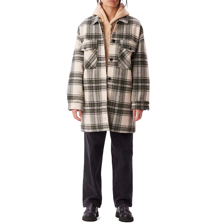 Obey Clothing Taylor Shirt Jacket - Women's Cream Plaid