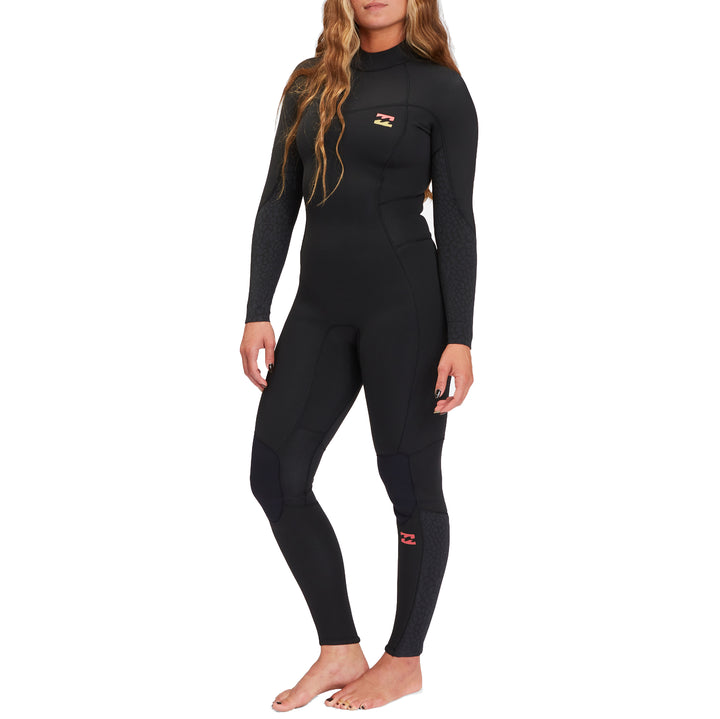 Billabong 3/2 Synergy Back Zip Wetsuit - Women's Wild Black