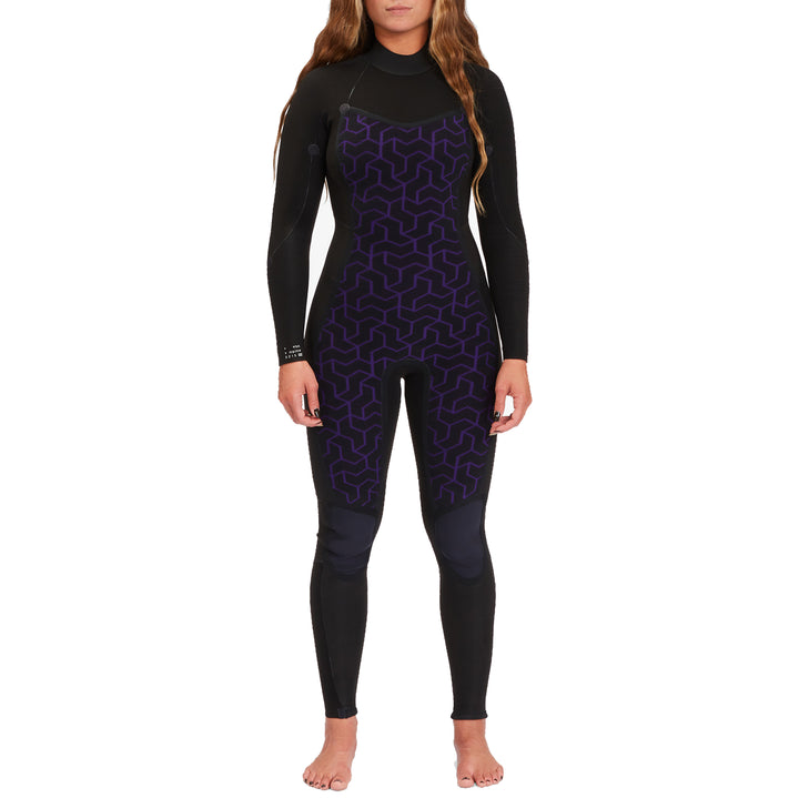 Billabong 3/2 Synergy Back Zip Wetsuit - Women's Wild Black