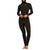 Billabong 5/4 Synergy Chest Zip Hooded Wetsuit - Women's Wild Black