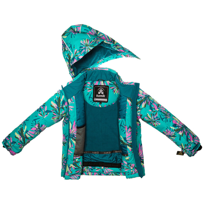 Kamik Tallie Mariposa Jacket - Girls' Lagoon/Harbor