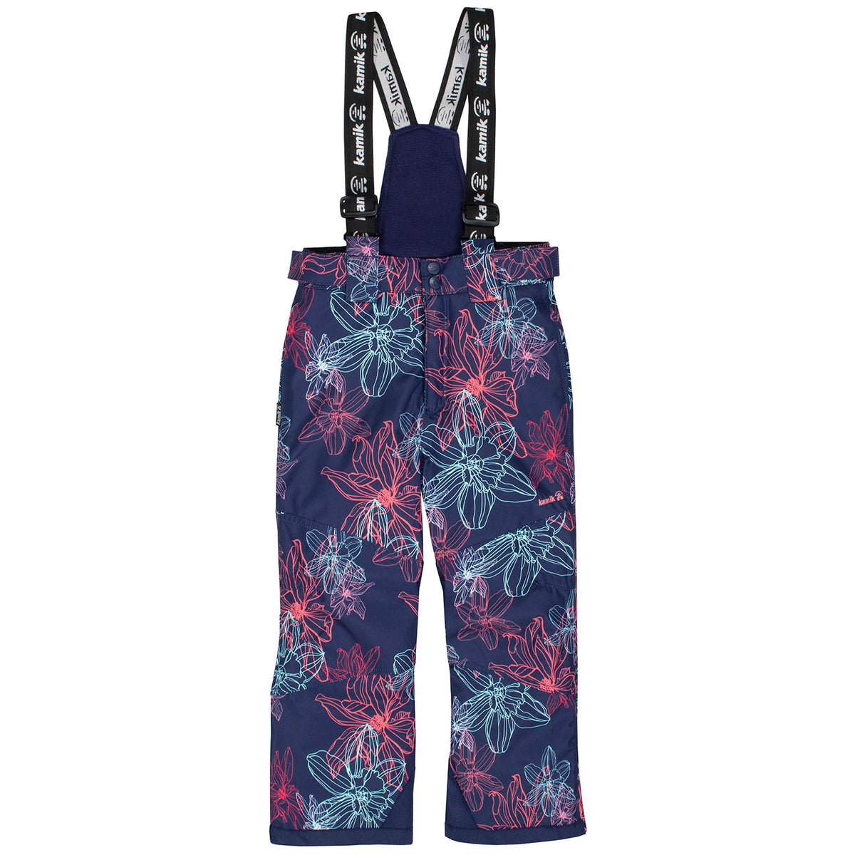 Kamik Bella Leilani Bib Pants - Girls' Navy