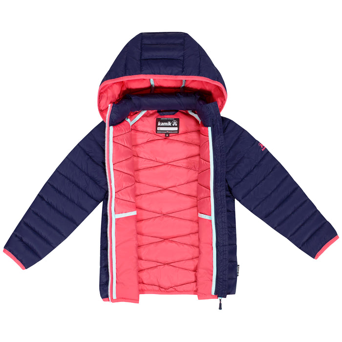 Kamik Adele Jacket - Girls' Navy/Coral