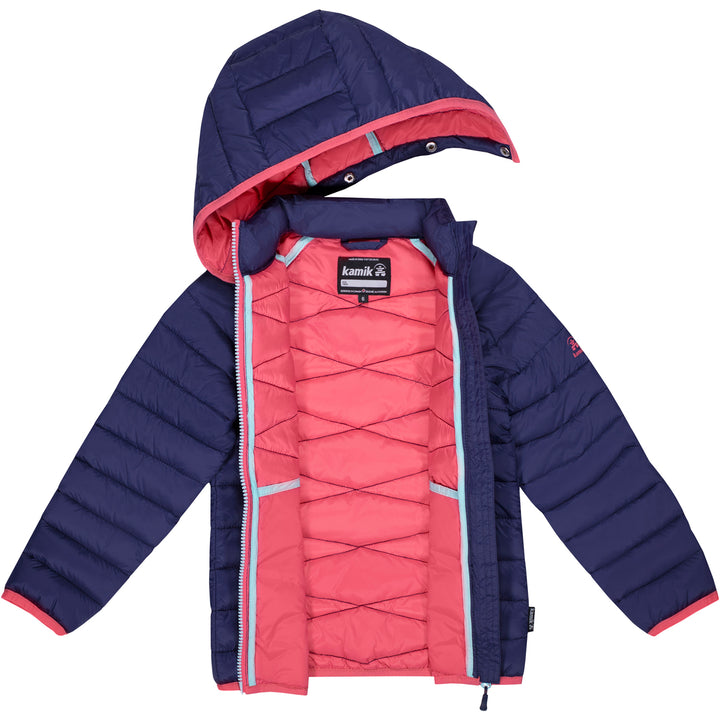Kamik Adele Jacket - Girls' Navy/Coral