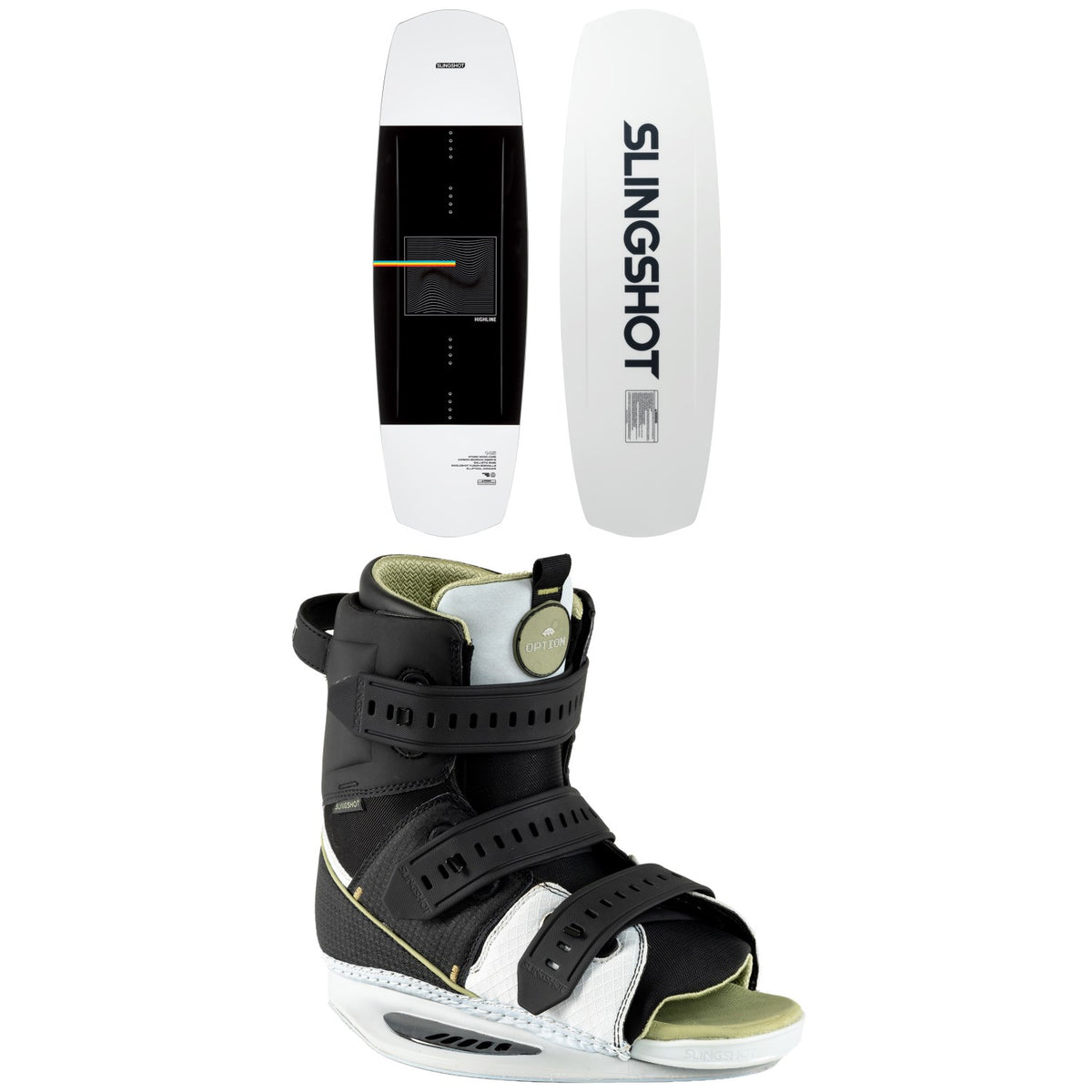 Slingshot Highline Wakeboard  + Option Wakeboard Bindings 2023