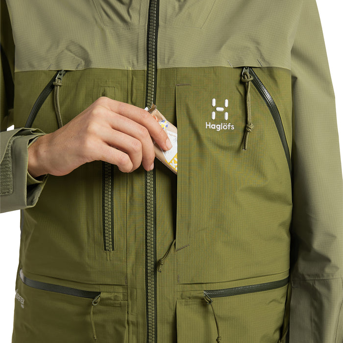 Haglöfs Vassi GORE-TEX Pro Jacket - Women's Olive Green/Thyme Green