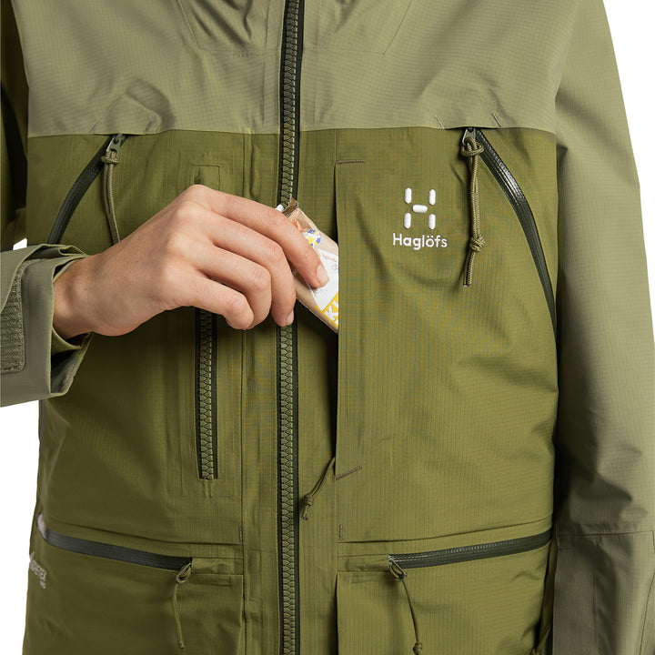 Haglöfs Vassi GORE-TEX Pro Jacket - Women's Olive Green/Thyme Green