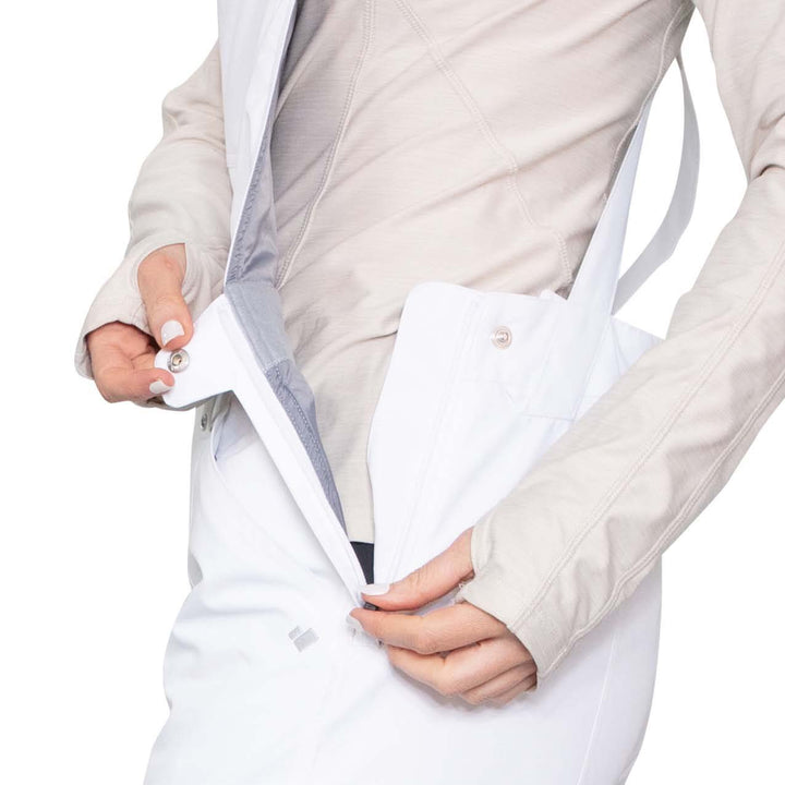 Obermeyer Malta Tall Bib Overalls - Women's White
