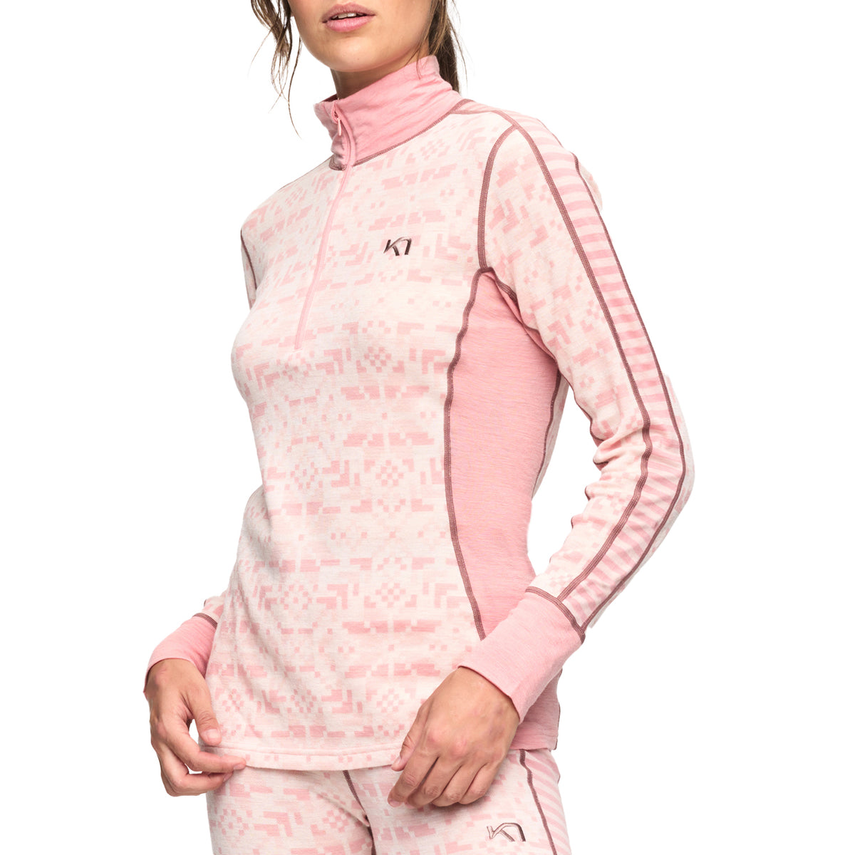 Kari Traa Else Wool Half Zip Top - Women's Dream