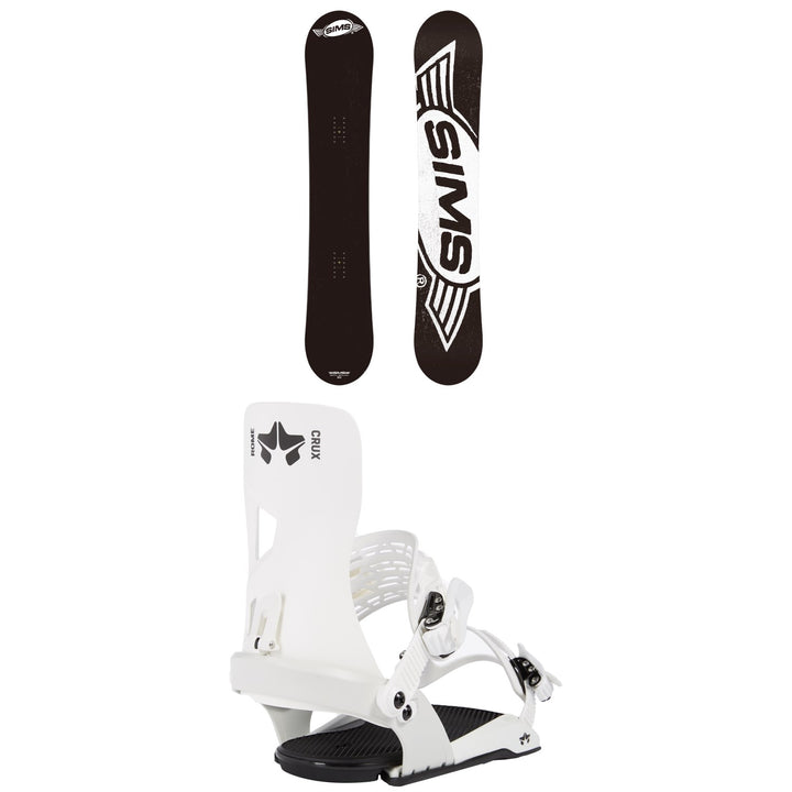 Sims Bowl Squad Snowboard + Rome Crux SE Snowboard Bindings 2022