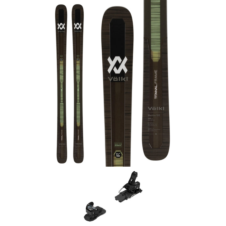 Volkl Mantra 102 Skis + Salomon Warden 13 Demo Bindings 2020