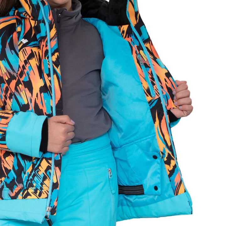 Obermeyer Taja Print Jacket - Girls' Swirl-Wind