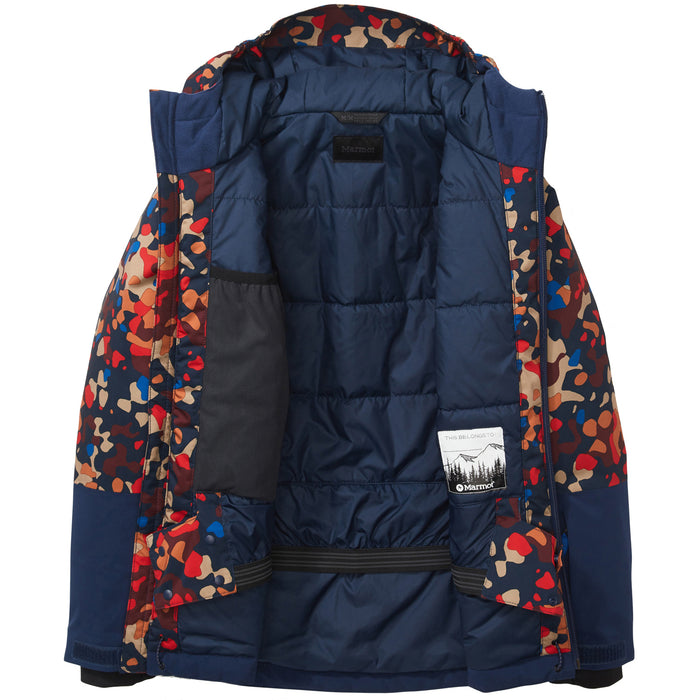 Marmot Snowline Jacket - Kids' Shetland Tech Camo/Arctic Navy