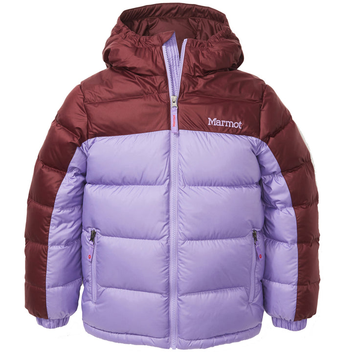 Marmot Guides Down Hoodie - Kids' Paisley Purple/Port Royal