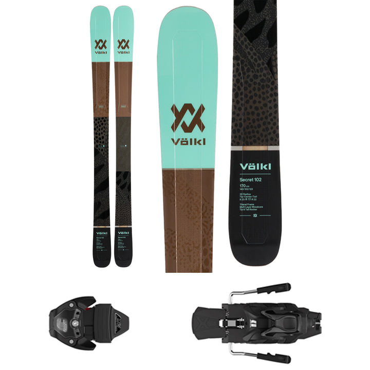 Volkl Secret 102 Skis + Armada Warden MNC Demo Bindings - Women's 2020