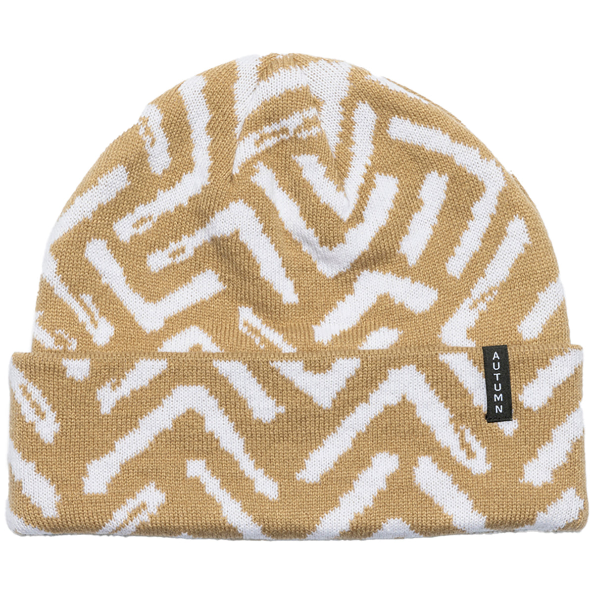 Autumn Geo Beanie Khaki