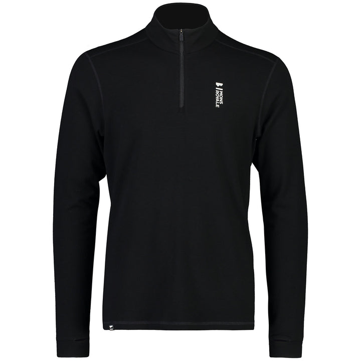MONS ROYALE Cascade 1/4 Zip Top - Men's Black