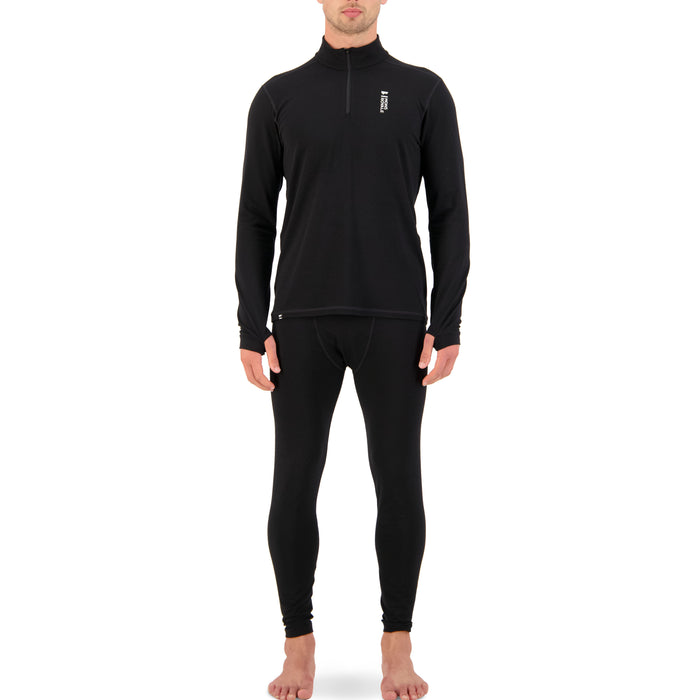 MONS ROYALE Cascade 1/4 Zip Top - Men's Black