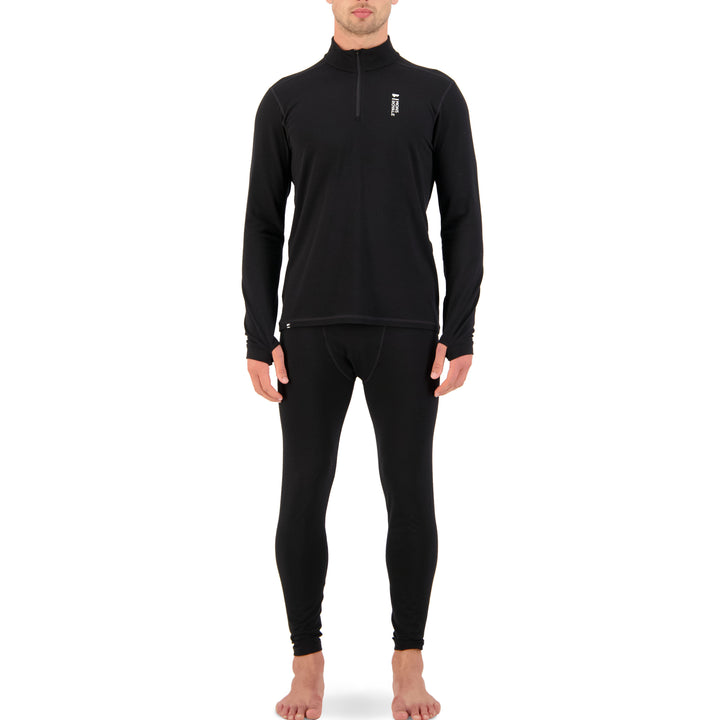 MONS ROYALE Cascade 1/4 Zip Top - Men's Black