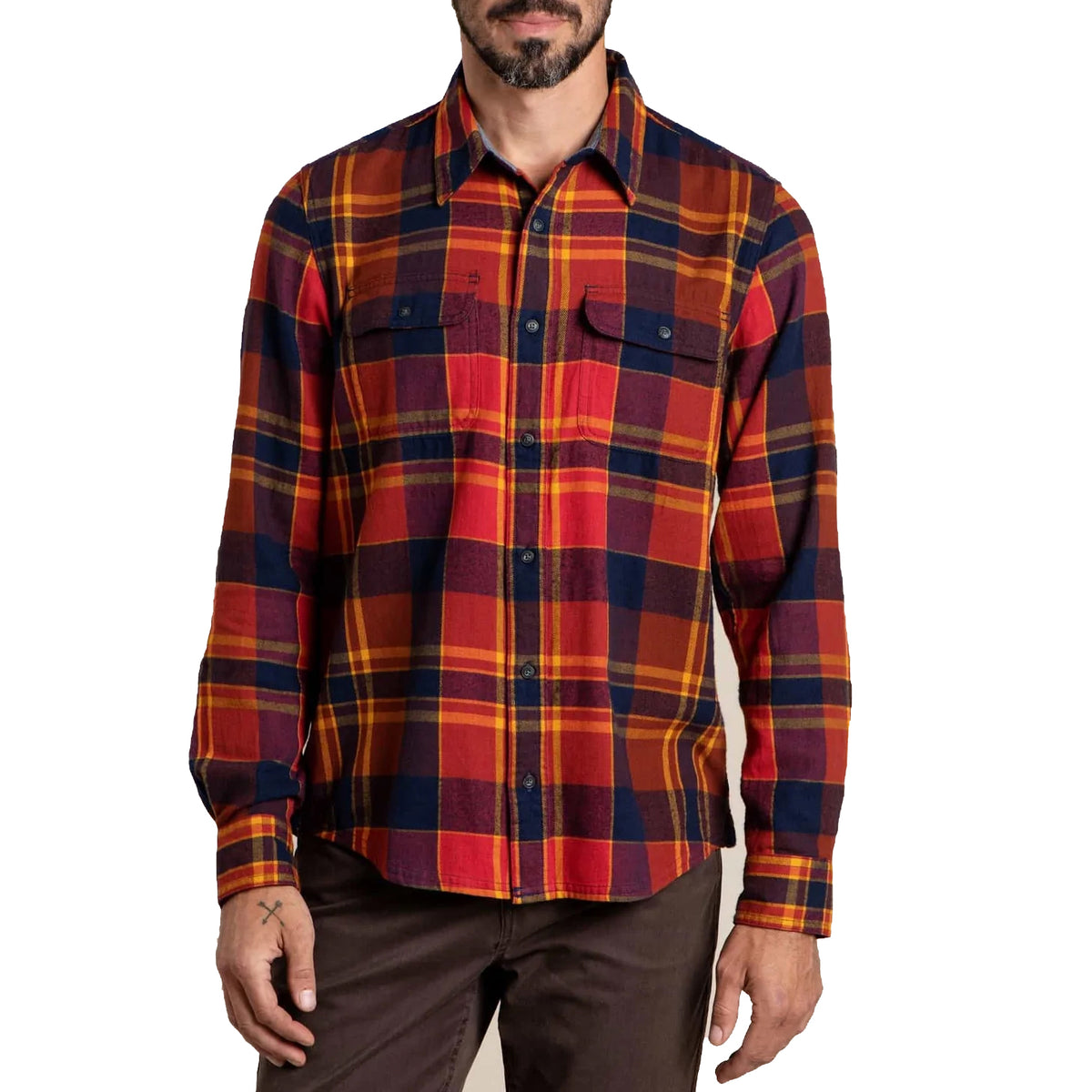 Toad & Co Indigo Flannel Long-Sleeve Shirt - Men's Canoe