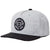 Brixton Crest C MP Snapback Hat - Kids' Light Heather Grey/Black