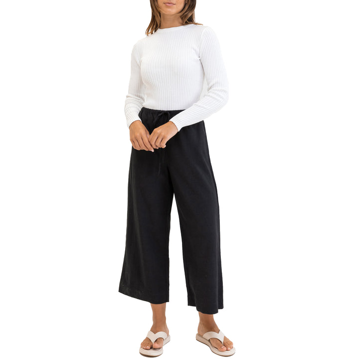 Rhythm Classic Knit Long Sleeve Top - Women's White