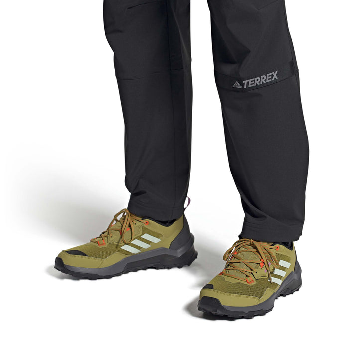 Adidas Terrex AX4 Shoes - Men's Pulse Olive/Linen Green/Impact Orange