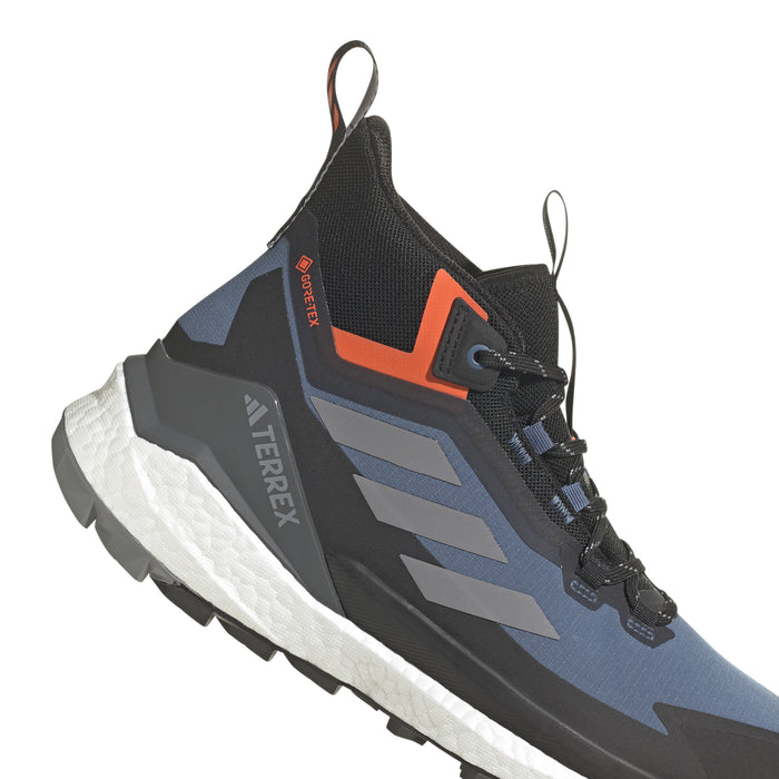 Adidas Terrex Free Hiking 2.0 GORE-TEX Shoes - Men's Wonder Steel/Grey Three/Impact Orange
