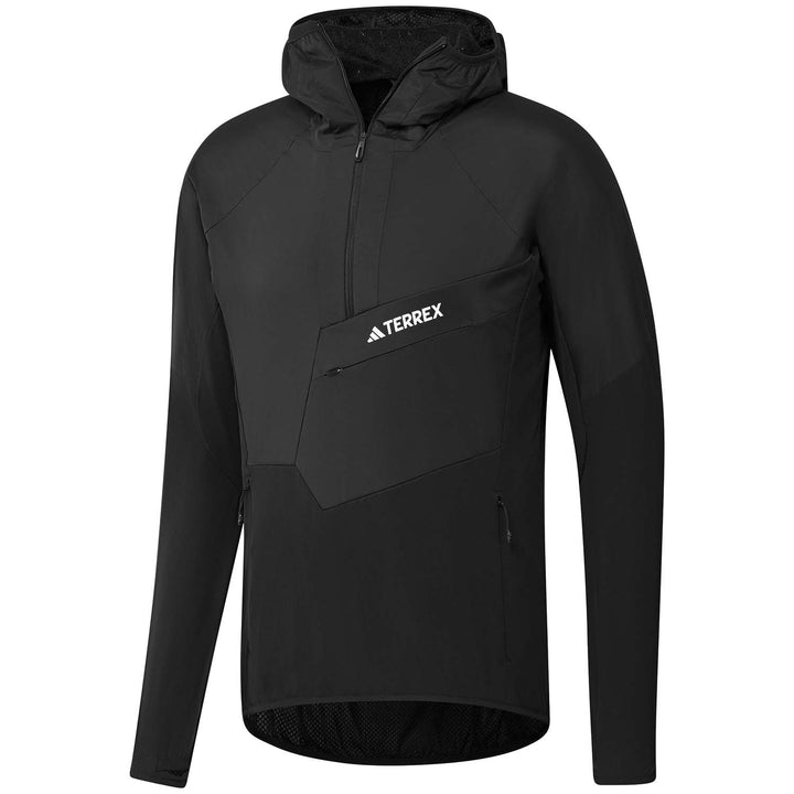 Adidas Terrex Techrock Ultralight 1/2 Zip Hooded Fleece - Men's Black