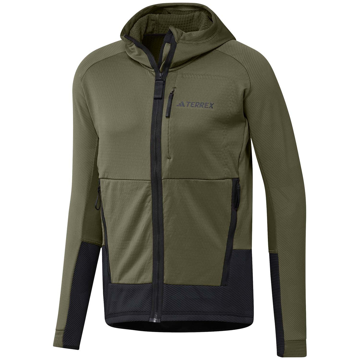 Adidas Terrex Tech Fleece Hooded Jacket - Men's Focus Olive