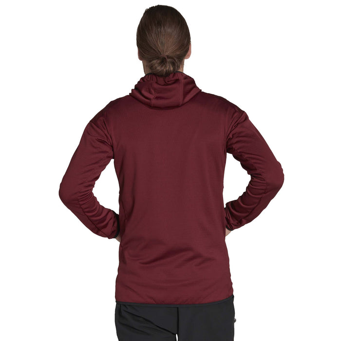 Adidas Terrex Tech Fleece Light Hooded Jacket - Men's Shadow Red/Black