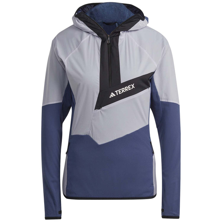 Adidas Techrock Ultralight Half Zip Hooded Jacket - Women's Wonder Steel