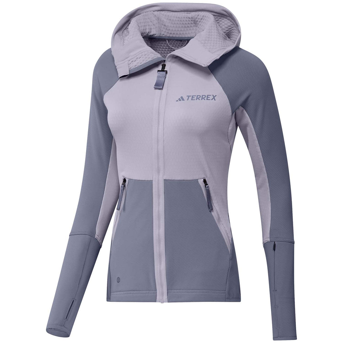 Adidas Terrex Tech Fleece Hooded Jacket - Women's Silver Dawn/Silver Violet