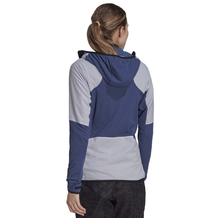 Adidas Techrock Ultralight Half Zip Hooded Jacket - Women's Wonder Steel