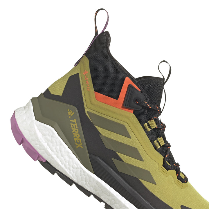 Adidas Terrex Free Hiker 2 GORE-TEX Shoes - Men's Pulse Olive/Focus Olive/Impact Orange
