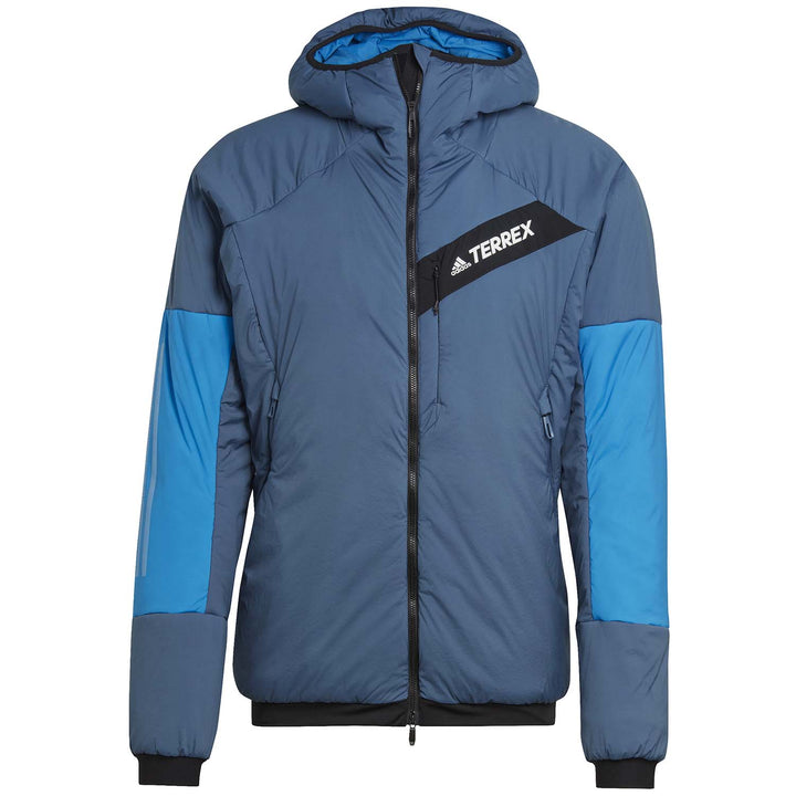 Adidas Techrock Stretch Primaloft Hooded Jacket - Men's Wonder Steel