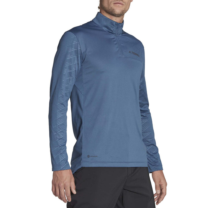 Adidas Terrex Multi Half Zip Long-Sleeve - Men's Wonder Steel