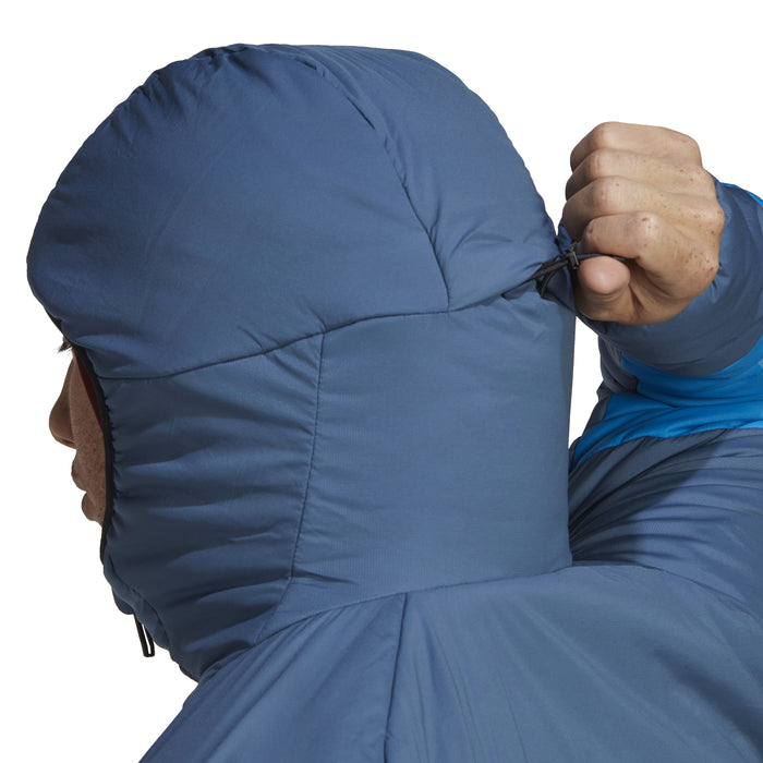 Adidas Techrock Stretch Primaloft Hooded Jacket - Men's Wonder Steel